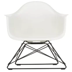 Vitra Eames LAR Loungestoel Zwart Onderstel, Pebble