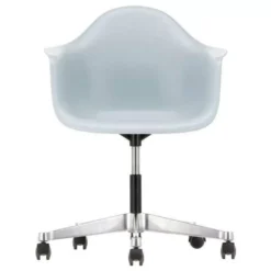 Vitra Eames PACC Stoel, Draaibaar Met Wielen Ijsgrijs