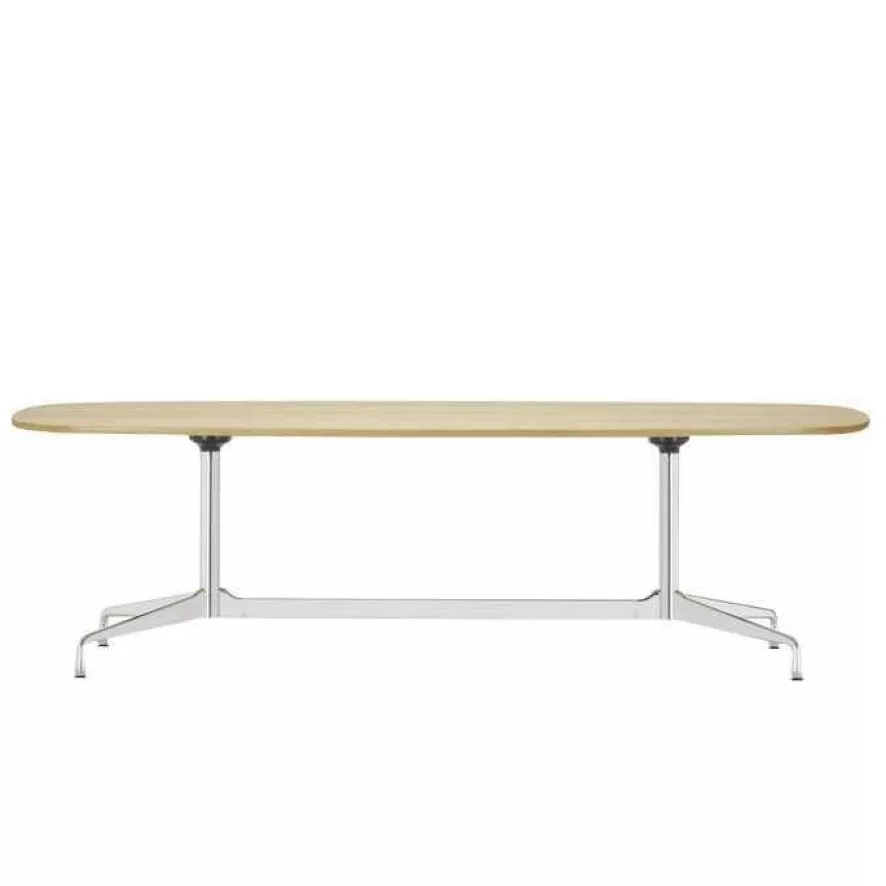 Vitra Eames Segmented Tafel 220 Chroom Eiken Naturel 1 Vitra Eames Segmented Tafel 220 Chroom Eiken Naturel