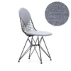 Vitra Eames Wire Chair DKR-2 Stoel Gepoedercoat Onderstel, Hopsak 74