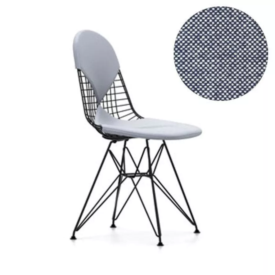 Vitra Eames Wire Chair DKR-2 Stoel Gepoedercoat Onderstel, Hopsak 74 1 Vitra Eames Wire Chair DKR-2 Stoel Gepoedercoat Onderstel, Hopsak 74