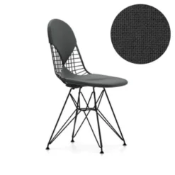 Vitra Eames Wire Chair DKR-2 Stoel Gepoedercoat Onderstel, Hopsak 05