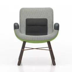 Vitra East River Chair Fauteuil Stofmix Groen