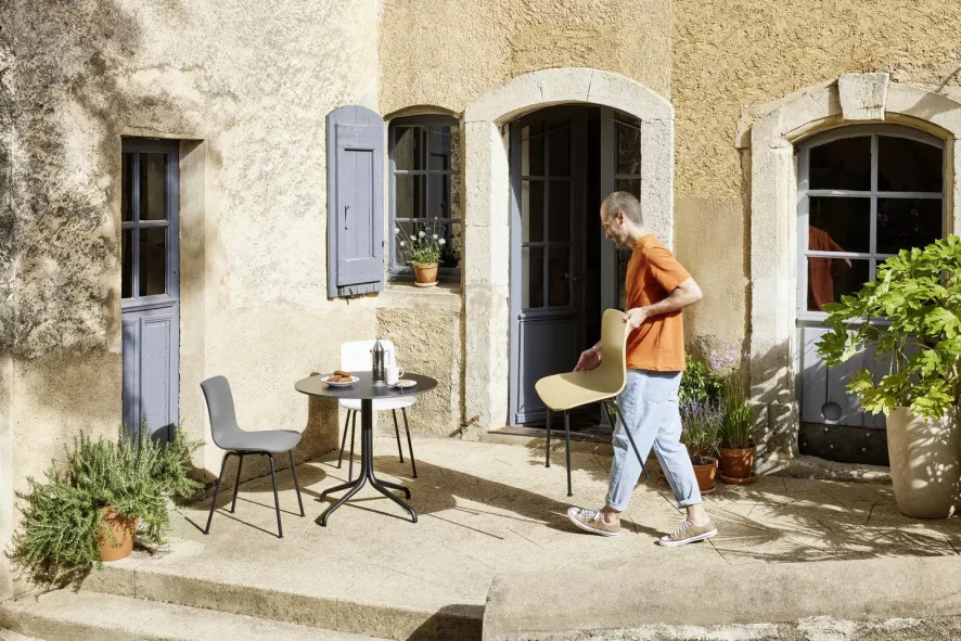 Vitra HAL RE Stoel Basic Dark Onderstel Brick 5 Vitra HAL RE Stoel Basic Dark Onderstel Brick - Afbeelding 5