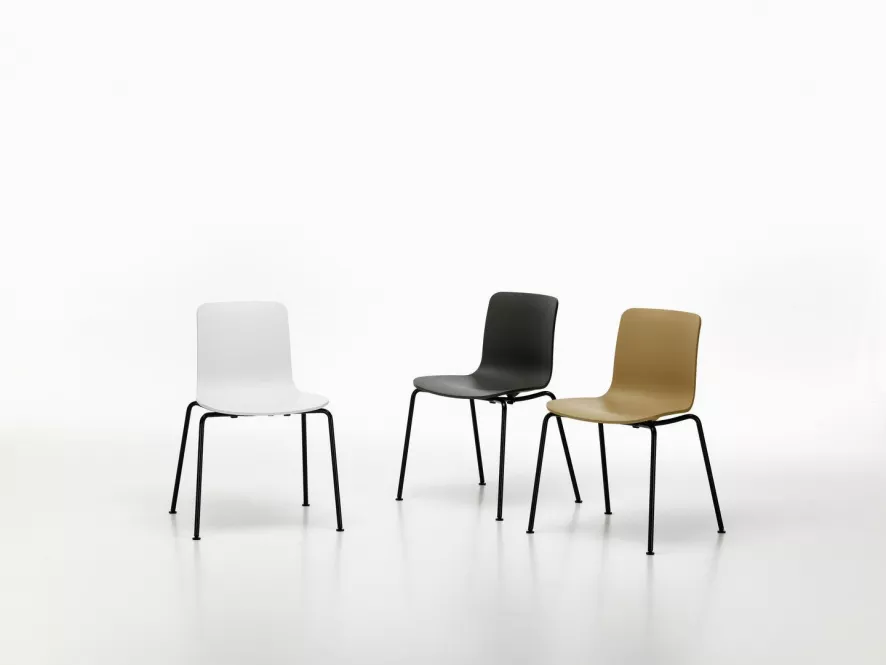 Vitra HAL RE Stoel Basic Dark Onderstel Brick 8 Vitra HAL RE Stoel Basic Dark Onderstel Brick - Afbeelding 8