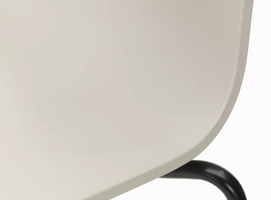 Vitra HAL RE Stoel Basic Dark Onderstel Cotton White 6 Vitra HAL RE Stoel Basic Dark Onderstel Cotton White - Afbeelding 6