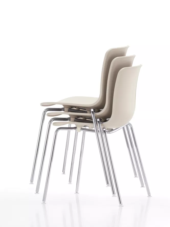 Vitra Hal Stackable Stoel Wit 3 Vitra Hal Stackable Stoel Wit - Afbeelding 3