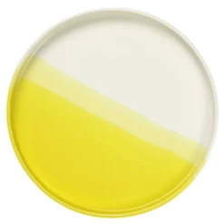 Vitra Herringbone Vessels Tray Bord Ø35.5 Geel