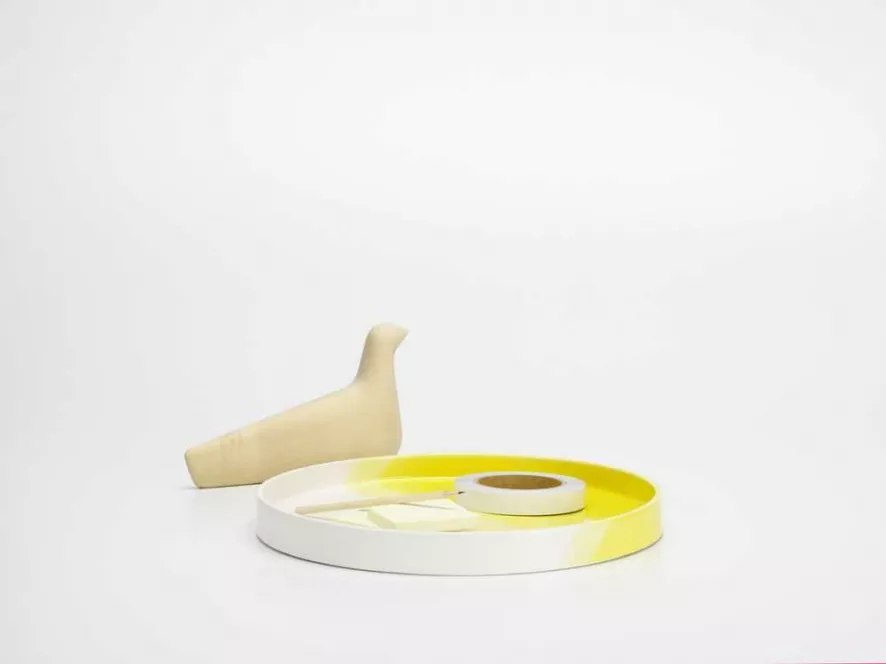 Vitra Herringbone Vessels Tray Bord Ø35.5 Geel 13 Vitra Herringbone Vessels Tray Bord Ø35.5 Geel - Afbeelding 13