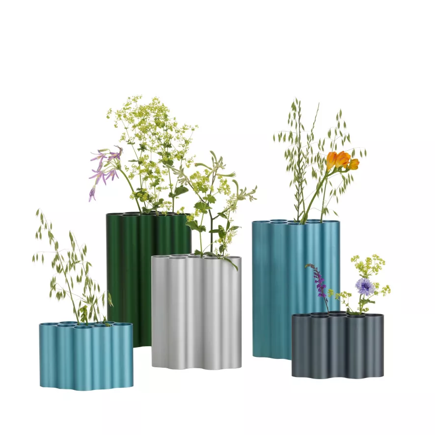 Vitra Nuage Vaas Medium Steel Blue 2 Vitra Nuage Vaas Medium Steel Blue - Afbeelding 2