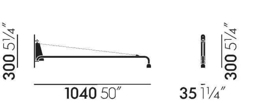 Vitra Petite Potence Wandlamp Prouvé Bleu Marcoule 2 Vitra Petite Potence Wandlamp Prouvé Bleu Marcoule - Afbeelding 2