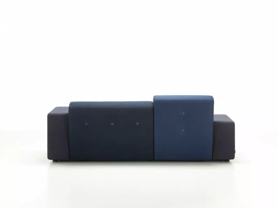 Vitra Polder Compact Bank Blauw Armleuning Rechts 13 Vitra Polder Compact Bank Blauw Armleuning Rechts - Afbeelding 13