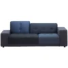 Vitra Polder Compact Bank Blauw Armleuning Rechts