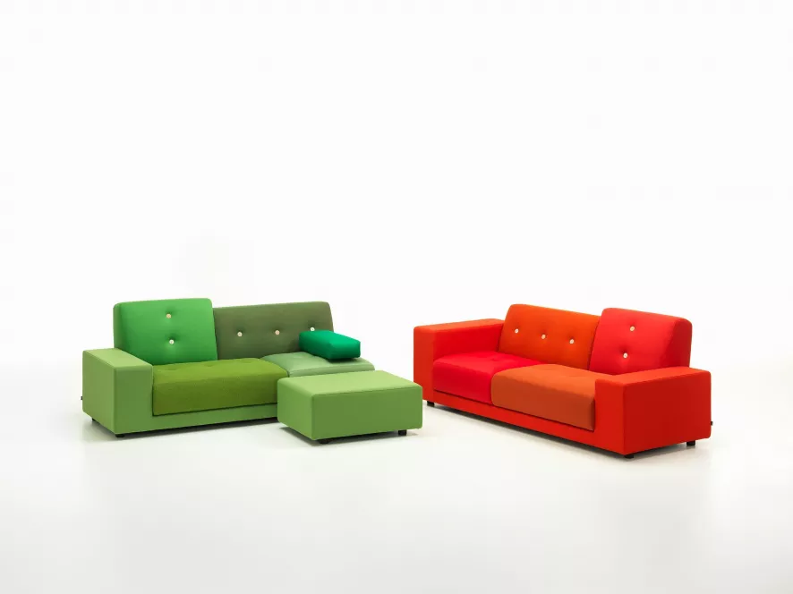 Vitra Polder Ottoman Poef Rood 5 Vitra Polder Ottoman Poef Rood - Afbeelding 5