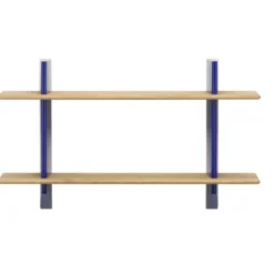 Vitra Rayonnage Mural Wandplank Naturel Eiken Prouvé Bleu Marcoule
