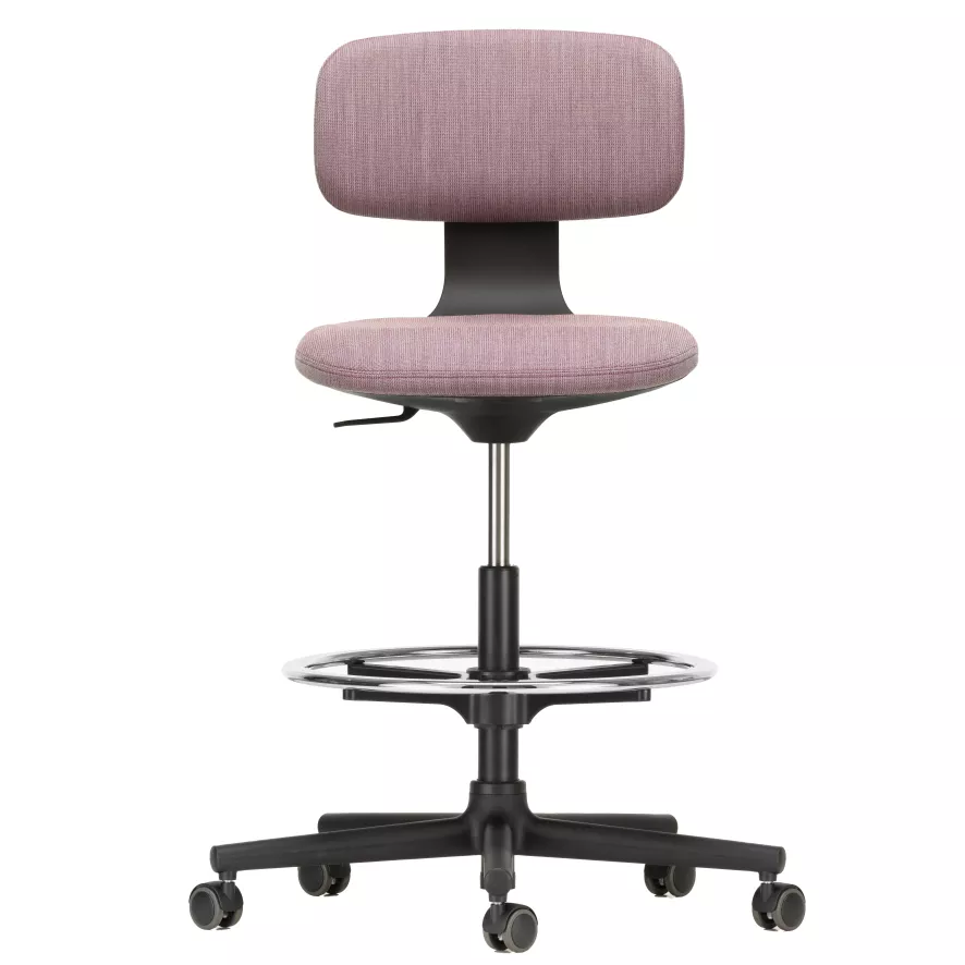 Vitra Rookie Bureaustoel High F30 Aubergine 2 Vitra Rookie Bureaustoel High F30 Aubergine - Afbeelding 2