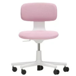 Vitra Rookie Bureaustoel Low Pink/Sierragrey, Grijs Onderstel