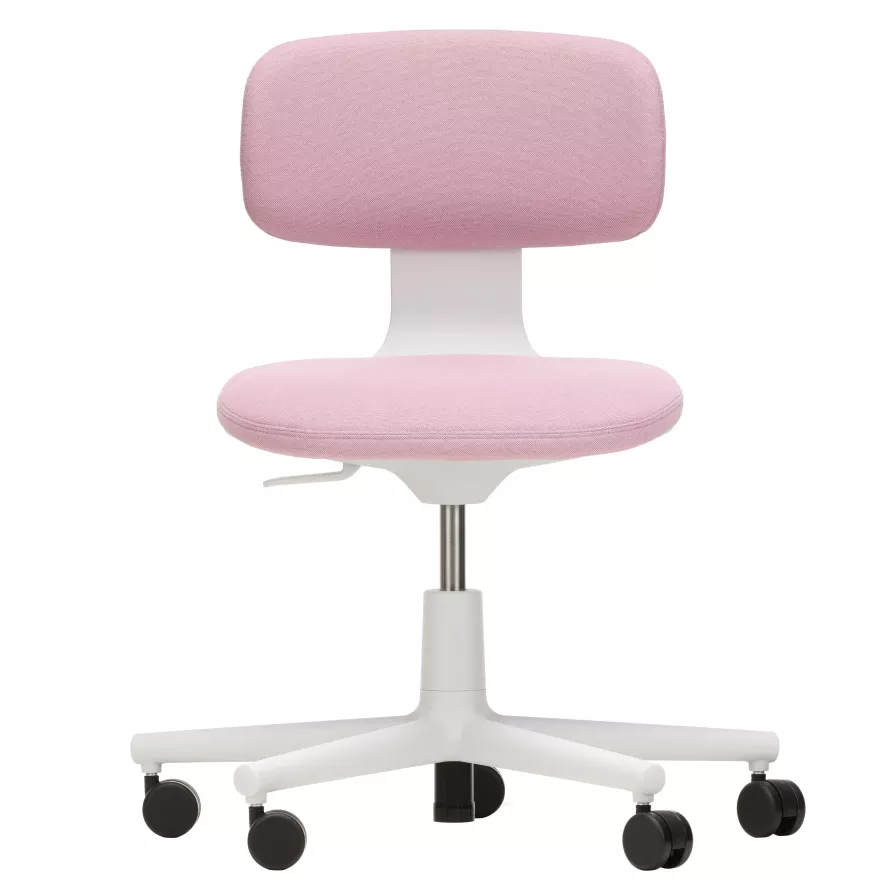 Vitra Rookie Bureaustoel Low Pink/Sierragrey, Grijs Onderstel 1 Vitra Rookie Bureaustoel Low Pink/Sierragrey, Grijs Onderstel
