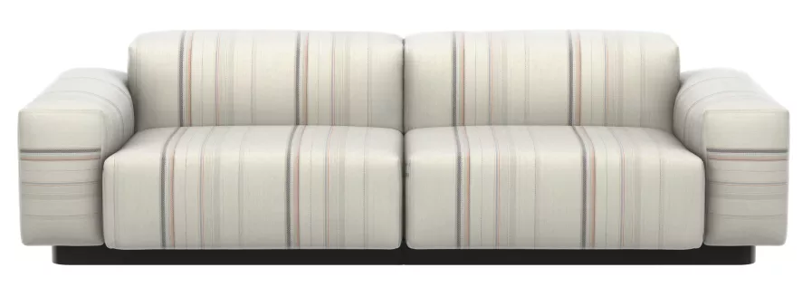 Vitra Soft Modular Sofa Bank 2-zits Aura Stripes Lage Armleuning 2 Vitra Soft Modular Sofa Bank 2-zits Aura Stripes Lage Armleuning - Afbeelding 2