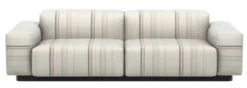 Vitra Soft Modular Sofa Bank 2-zits Aura Stripes Lage Armleuning