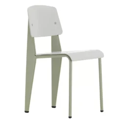 Vitra Standard SP Stoel Shell Warmgrey, Base Gris Vermeer