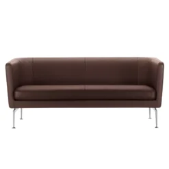Vitra Suita Club Sofa Leder Kastanje