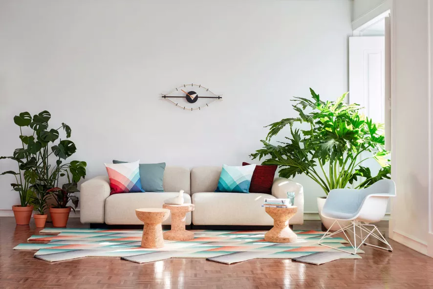 Vitra Eames LAR Loungestoel Wit Onderstel, Zacht Rose 3 Vitra Eames LAR Loungestoel Wit Onderstel, Zacht Rose - Afbeelding 3